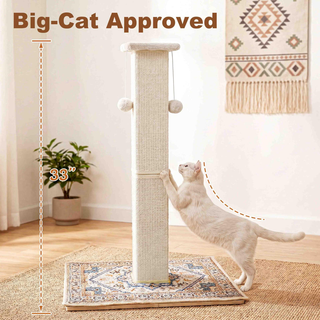 Tall Cat Scratching Post with Carpet A458873